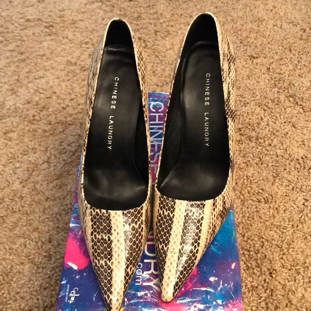 Leopard high heels